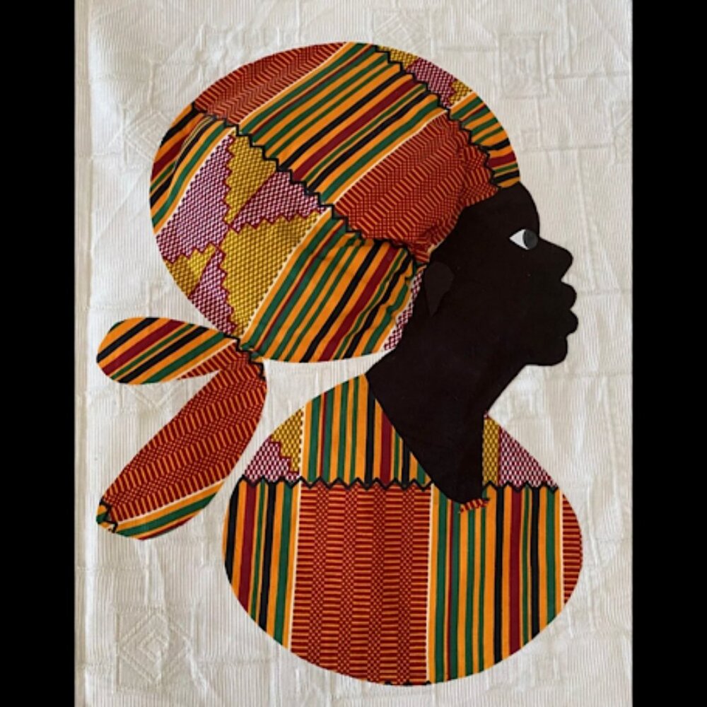 Handmade Unique Gift African Art Handcrafted with Ankara Fabric wall hanging Art